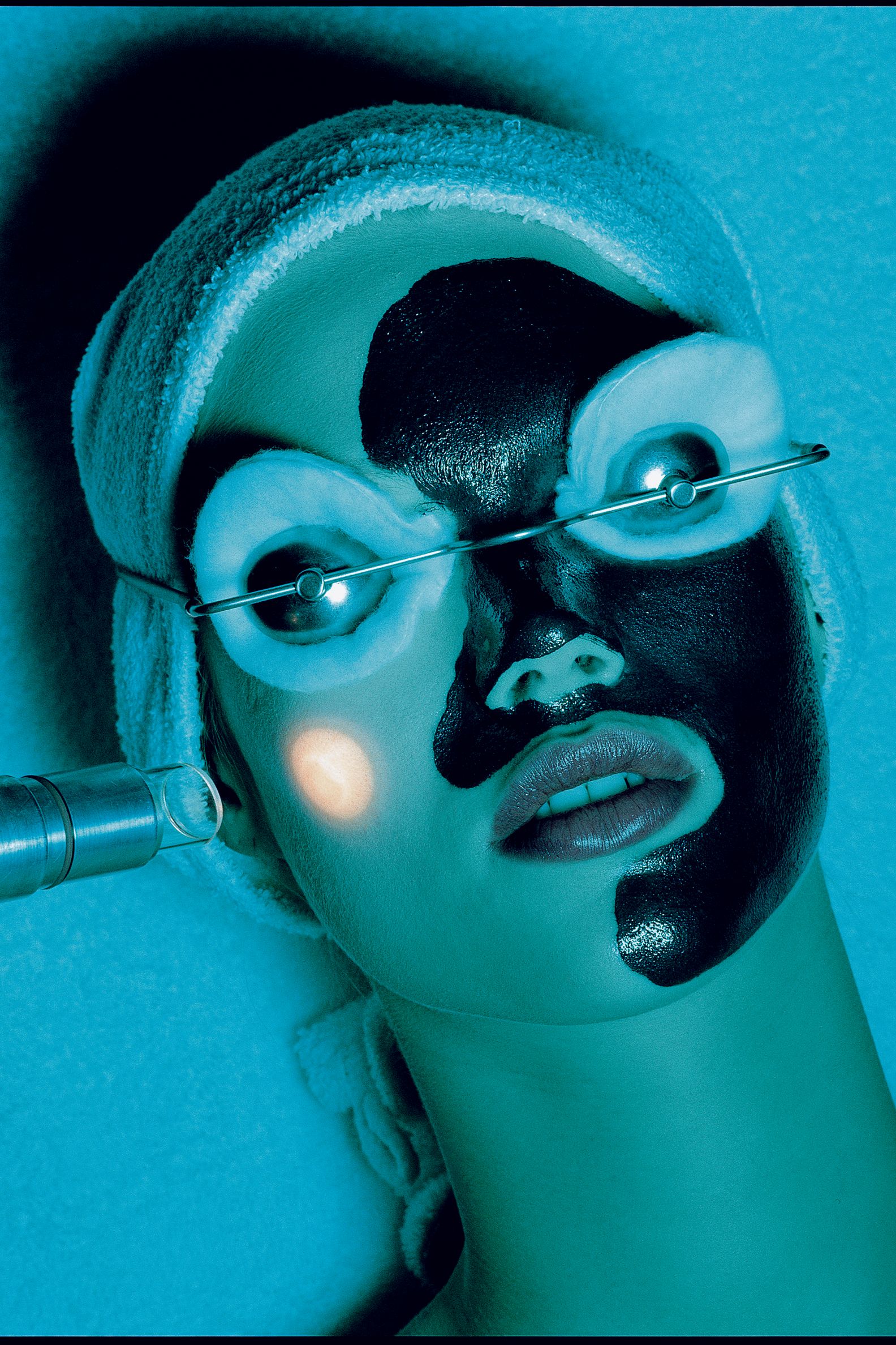 Image may contain Face Head Person Photography Portrait Adult Accessories Glasses Electrical Device and Microphone