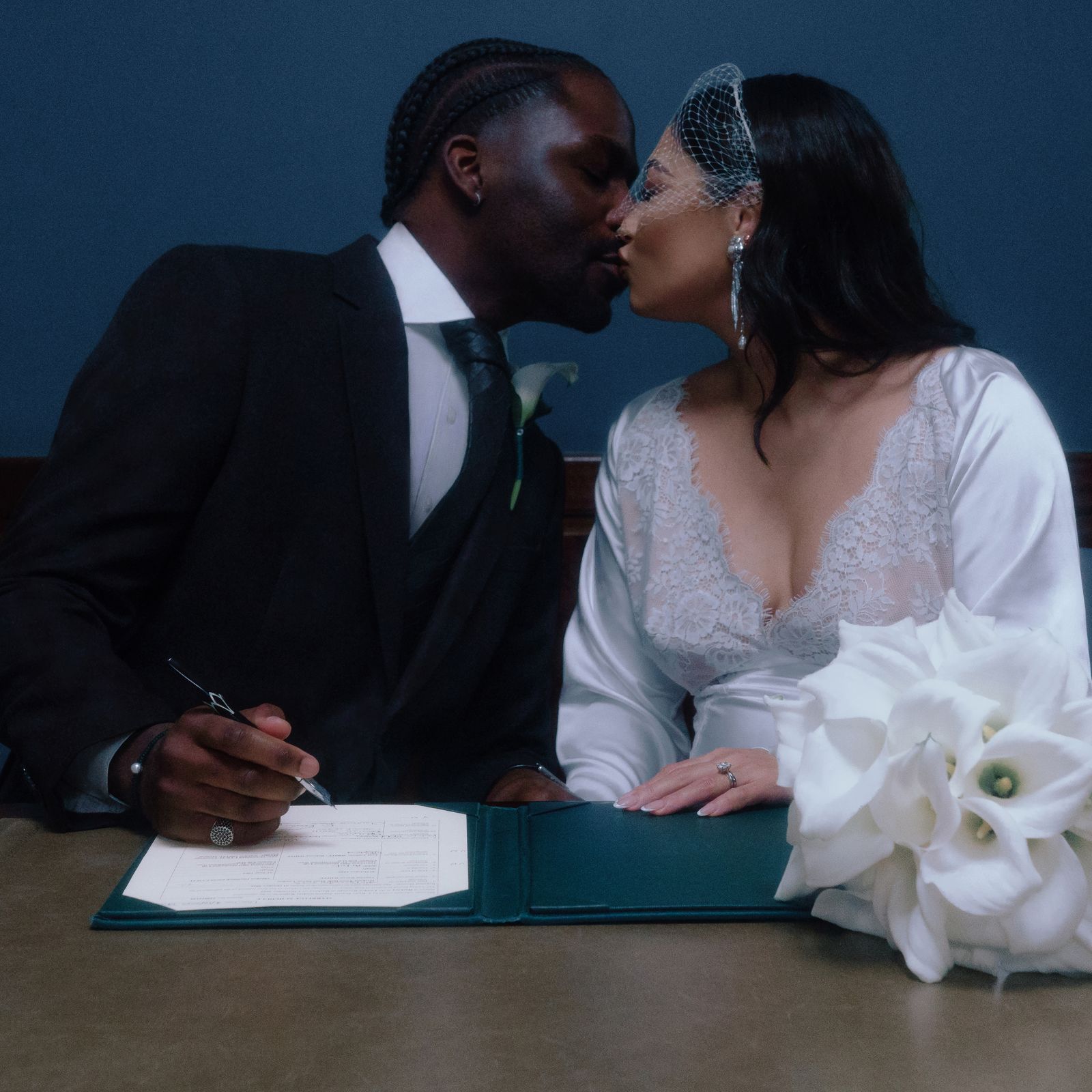 This Pregnant Pop Star Bride Wore A Self-Portrait Dress And Towering Louboutins For Her Hackney Wedding