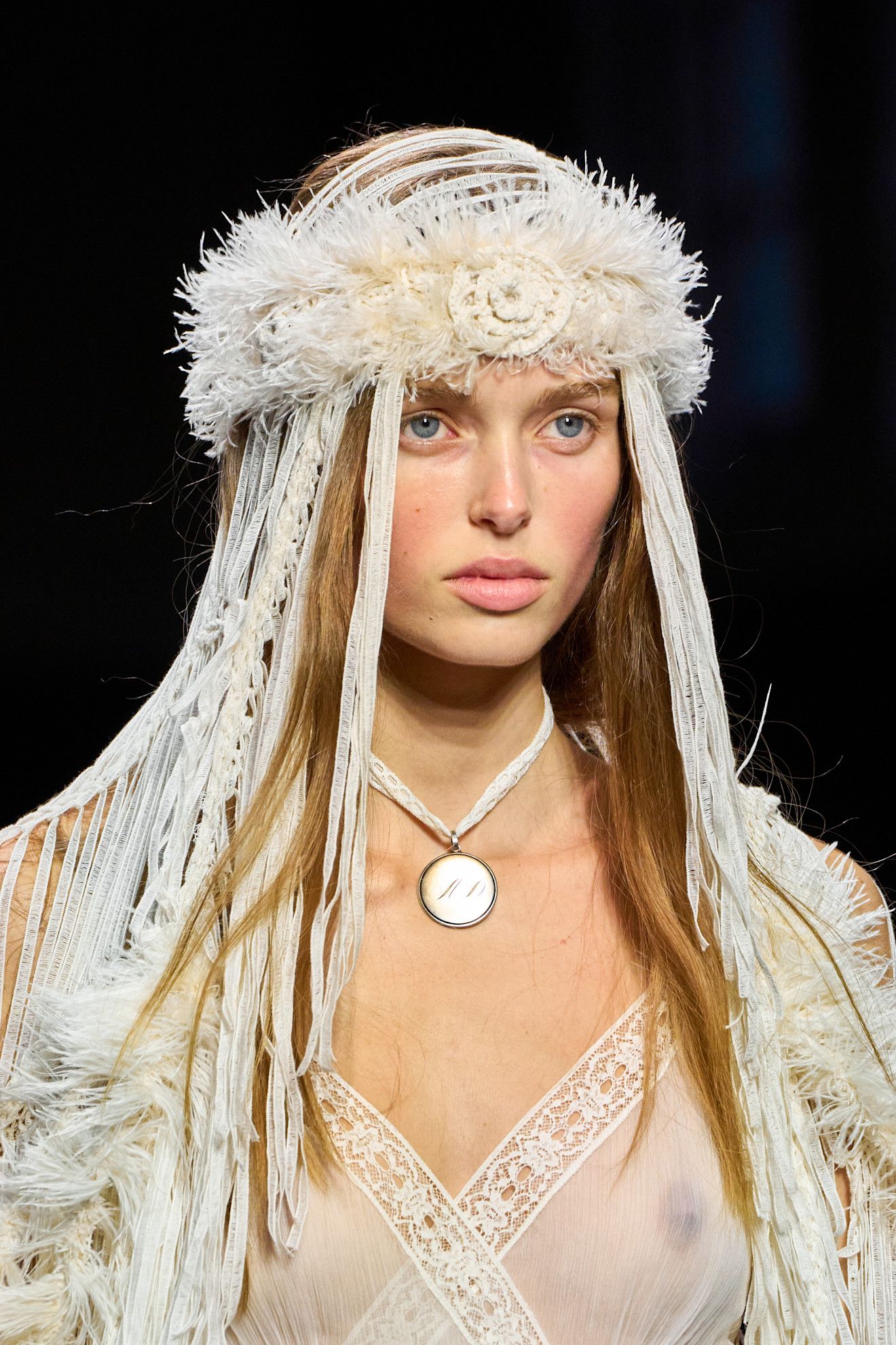 Image may contain Nicole Trunfio Blonde Hair Person Face Head Photography Portrait Accessories and Jewelry