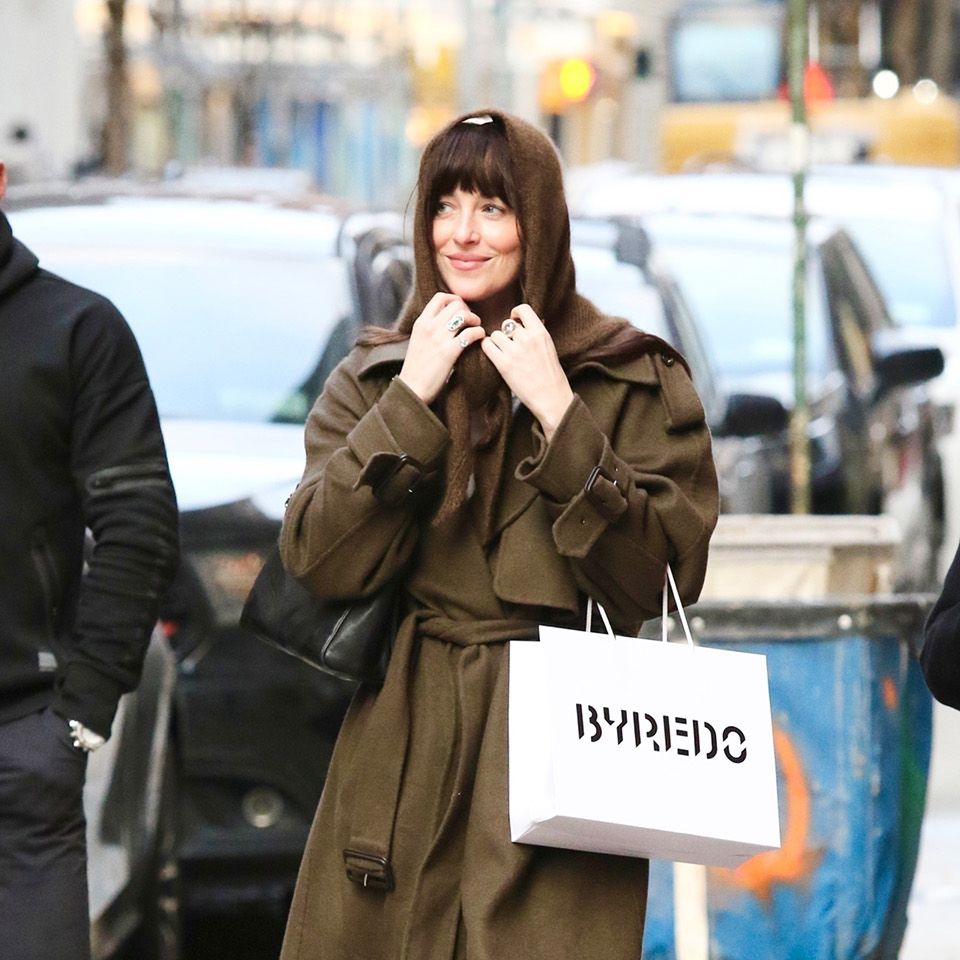 Ballet Flats And Bonnets Are All You Need For A Dakota Johnson Winter