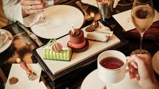 Image may contain Food Food Presentation People Person Brunch Sweets Cup Cutlery Fork and Baby