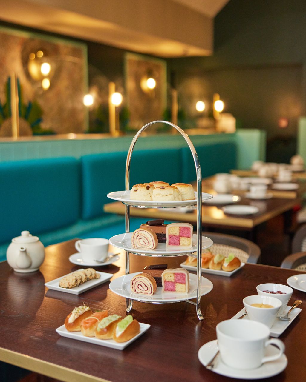 Image may contain Brunch Food Cup Plate Cutlery Spoon and Bread