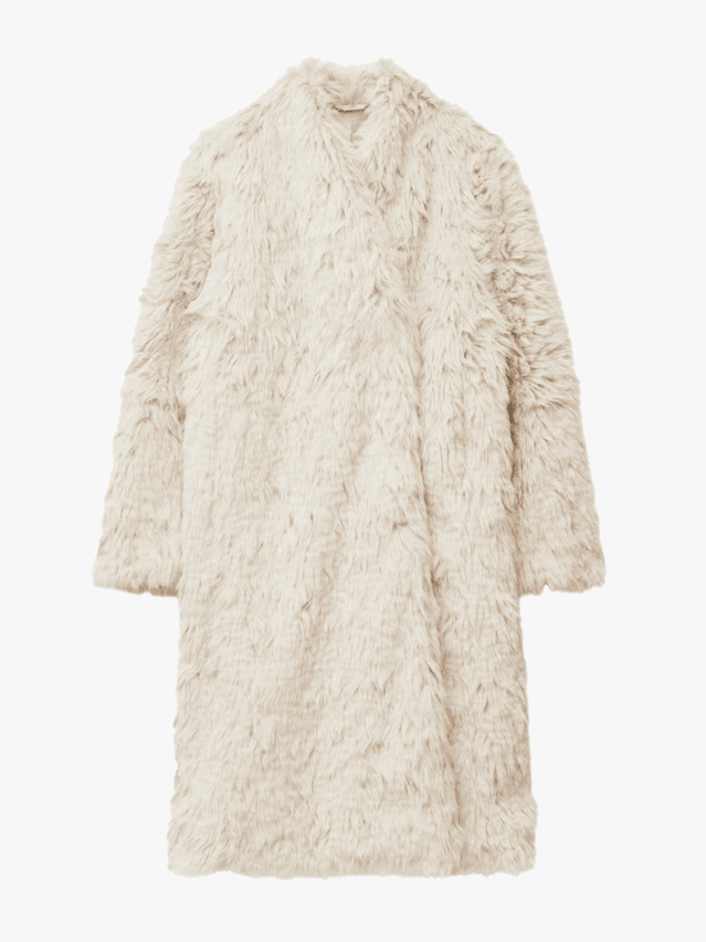 Image may contain Clothing Coat Fur Fashion Long Sleeve and Sleeve