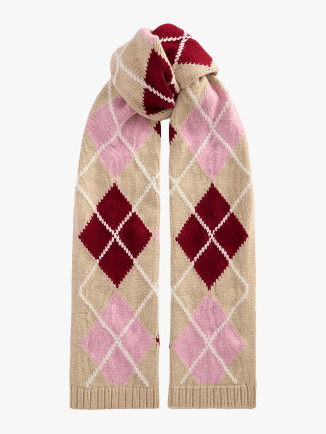 Image may contain: Clothing, Knitwear, Sweater, and Scarf