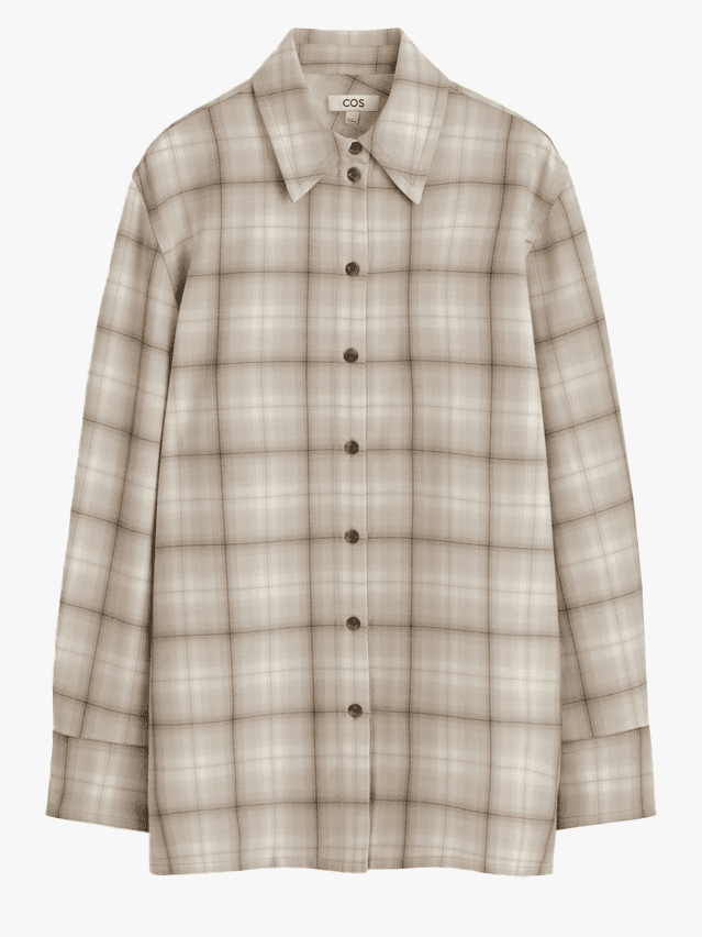 Image may contain Clothing Shirt Home Decor Linen Long Sleeve Sleeve Coat and Dress Shirt