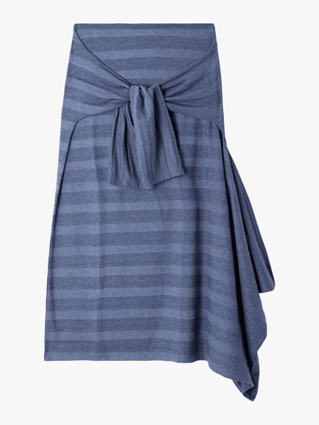 Image may contain: Clothing, Skirt, and Coat